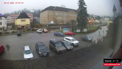 Střed obce Rokytnice nad Jizerou