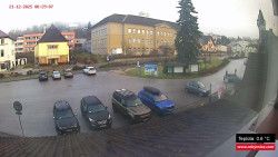 Střed obce Rokytnice nad Jizerou