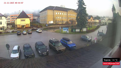 Střed obce Rokytnice nad Jizerou