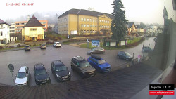 Střed obce Rokytnice nad Jizerou