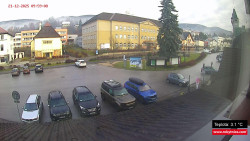 Střed obce Rokytnice nad Jizerou