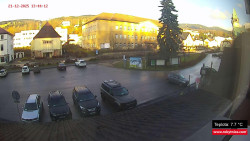 Střed obce Rokytnice nad Jizerou