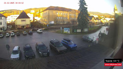 Střed obce Rokytnice nad Jizerou