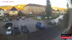 Střed obce Rokytnice nad Jizerou