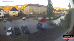 Střed obce Rokytnice nad Jizerou