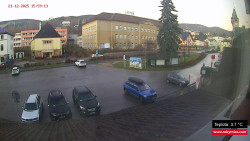 Střed obce Rokytnice nad Jizerou