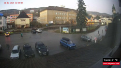 Střed obce Rokytnice nad Jizerou