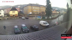 Střed obce Rokytnice nad Jizerou