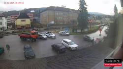 Střed obce Rokytnice nad Jizerou