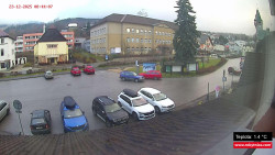 Střed obce Rokytnice nad Jizerou