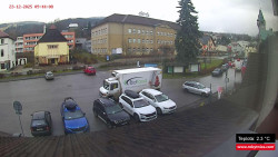 Střed obce Rokytnice nad Jizerou