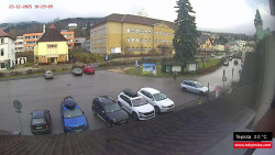 Střed obce Rokytnice nad Jizerou