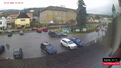 Střed obce Rokytnice nad Jizerou