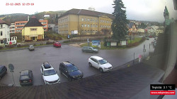 Střed obce Rokytnice nad Jizerou