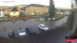 Střed obce Rokytnice nad Jizerou