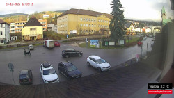 Střed obce Rokytnice nad Jizerou