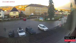 Střed obce Rokytnice nad Jizerou