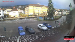 Střed obce Rokytnice nad Jizerou