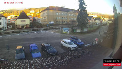 Střed obce Rokytnice nad Jizerou