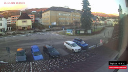 Střed obce Rokytnice nad Jizerou