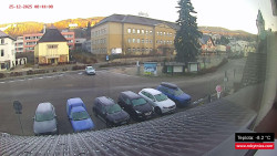 Střed obce Rokytnice nad Jizerou