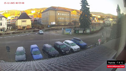 Střed obce Rokytnice nad Jizerou