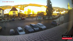 Střed obce Rokytnice nad Jizerou