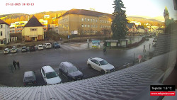 Střed obce Rokytnice nad Jizerou