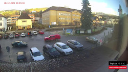 Střed obce Rokytnice nad Jizerou