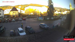 Střed obce Rokytnice nad Jizerou