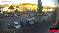 Střed obce Rokytnice nad Jizerou