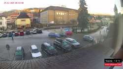 Střed obce Rokytnice nad Jizerou