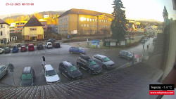 Střed obce Rokytnice nad Jizerou