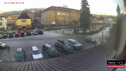 Střed obce Rokytnice nad Jizerou