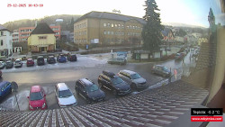 Střed obce Rokytnice nad Jizerou