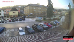 Střed obce Rokytnice nad Jizerou