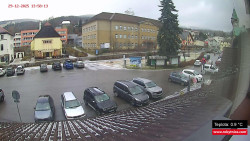 Střed obce Rokytnice nad Jizerou