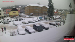 Střed obce Rokytnice nad Jizerou