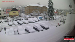 Střed obce Rokytnice nad Jizerou