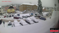 Střed obce Rokytnice nad Jizerou