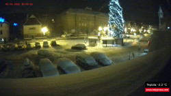 Střed obce Rokytnice nad Jizerou