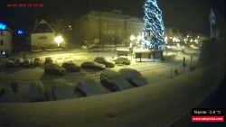 Střed obce Rokytnice nad Jizerou