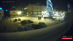 Střed obce Rokytnice nad Jizerou