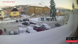 Střed obce Rokytnice nad Jizerou