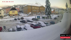 Střed obce Rokytnice nad Jizerou