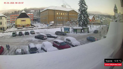 Střed obce Rokytnice nad Jizerou