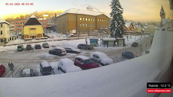 Střed obce Rokytnice nad Jizerou