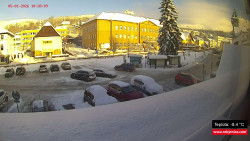 Střed obce Rokytnice nad Jizerou