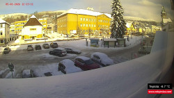 Střed obce Rokytnice nad Jizerou