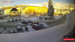 Střed obce Rokytnice nad Jizerou